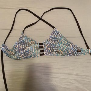 jolyn mermaid snake print bikini top